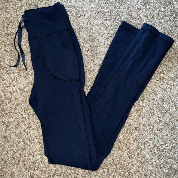 Lululemon Inkwell Navy Blue Skinny Will High Rise Pants Leggings 4 - Picture 1 of 2